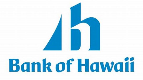 The image features the logo of Bank of Hawaii, which includes a stylized "h" and the bank's name.